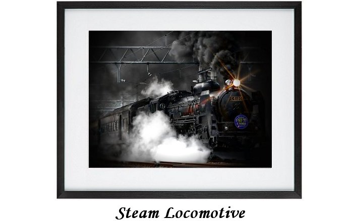 Steam Locomotive Framed Print